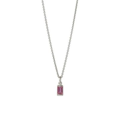 Heiring Square - Hängsmycke med ädelsten