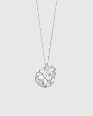 KALEVALA Amulet Charm Four-leaf Clover - Berlock i silver