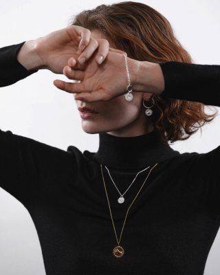 KALEVALA Amulet Fortune Bird - Halsband i silver