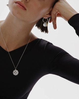 KALEVALA Amulet Four-leaf Clover - Halsband i silver