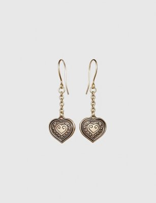 Kalevala Eura heart - Örhängen i brons