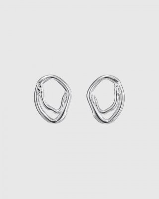 Kalevala Männyt - Stora örhängen i silver
