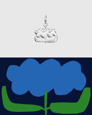 KALEVALA x MARIMEKKO Garden Rantakukka - Berlock i silver