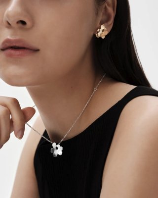 KALEVALA X MARIMEKKO Unikko - Mini örhängen i silver