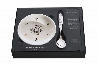 TH. Marthinsen Nøste - Gåvoset med silversked och skål