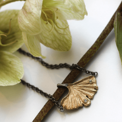 Lotta Jewellery Osaka Ginkgo - Armband i brons