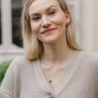 Lumoava Daisy - Halsband i silver