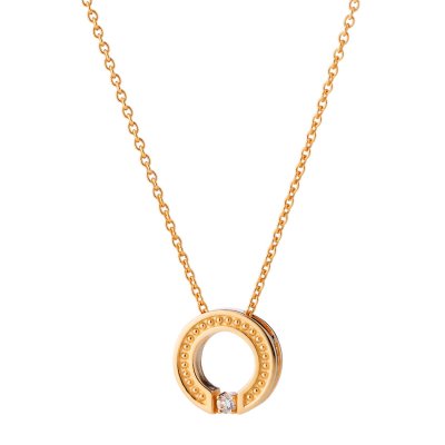 Lumoava Aina - Halsband i förgyllt silver