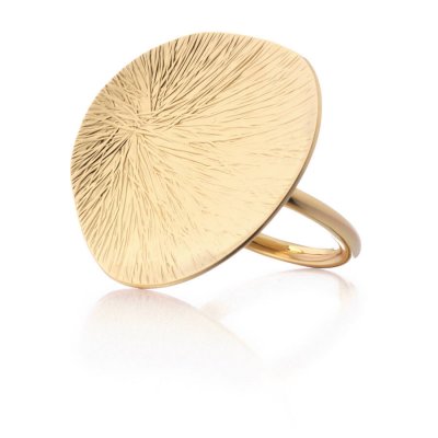Lumoava Lily - Ring i förgyllt silver