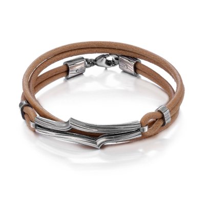 wayfarer armband läderarmband brunt herrsmycken