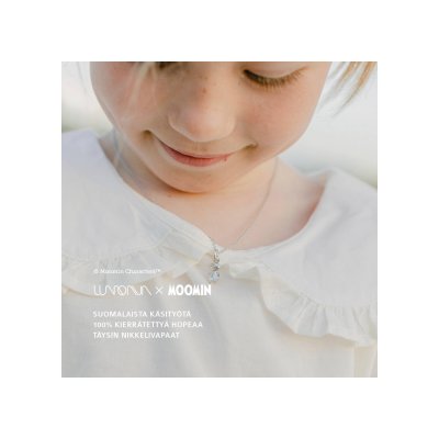 Lumoava x Moomin Collection Lilla My - Halsband i silver för barn