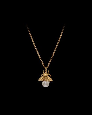 MARIA NILSDOTTER Bumblebee Pearl - Halsband i silver
