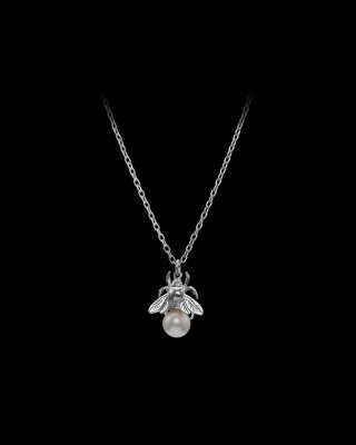 MARIA NILSDOTTER Bumblebee Pearl - Halsband i silver