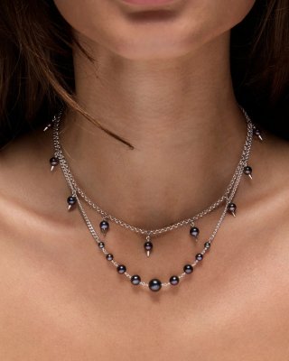 MARIA NILSDOTTER Dusk - Halsband i silver