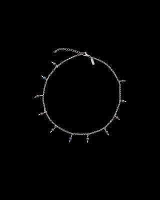 MARIA NILSDOTTER Pierced Pearl - Halsband i silver