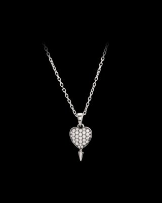 MARIA NILSDOTTER Hazy Heart - Halsband i silver