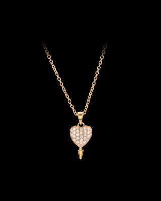 MARIA NILSDOTTER Hazy Heart - Halsband i silver
