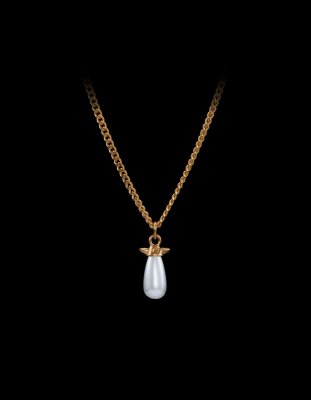 MARIA NILSDOTTER Pearl Tear - Halsband i silver