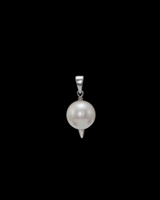 MARIA NILSDOTTER Charmed Pierced Pearl - Berlock i silver