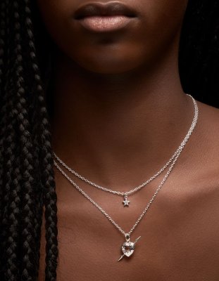 MARIA NILSDOTTER Rebel Love - Halsband i silver