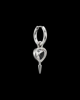 MARIA NILSDOTTER Single Love Clear quartz - Örhänge i silver