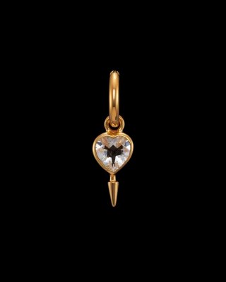 MARIA NILSDOTTER Single Love Clear quartz - Örhänge i silver