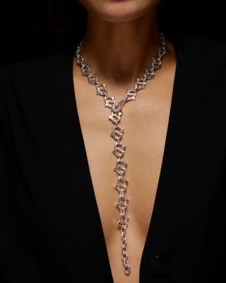 MARIA NILSDOTTER Thorn Chain - Halsband i silver