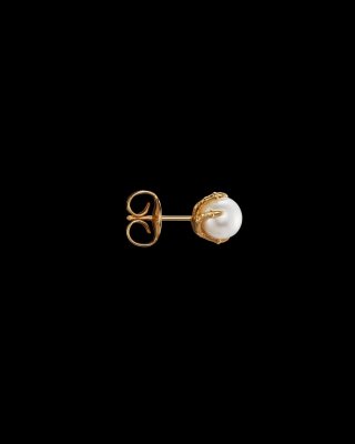 MARIA NILSDOTTER Tiny Claw Pearl - Örhänge i silver