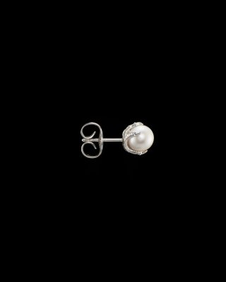 MARIA NILSDOTTER Tiny Claw Pearl - Örhänge i silver