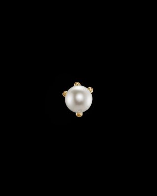 MARIA NILSDOTTER Tiny Claw Pearl - Örhänge i silver