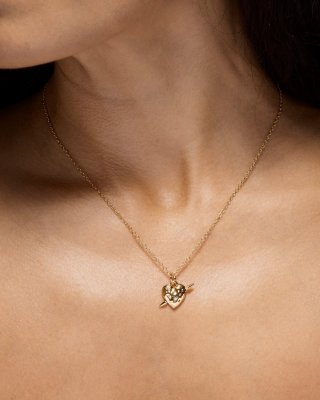 MARIA NILSDOTTER Tuvstarr's Heart - Halsband i silver