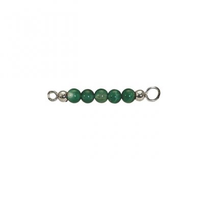 Heiring Multisize - Topp till armring/kedja Grön agat
