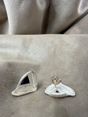 1990-tal - Örhängen i silver med skiffer