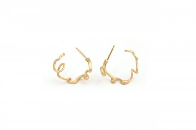 PER BORUP Calligraphy - Hoops i guld