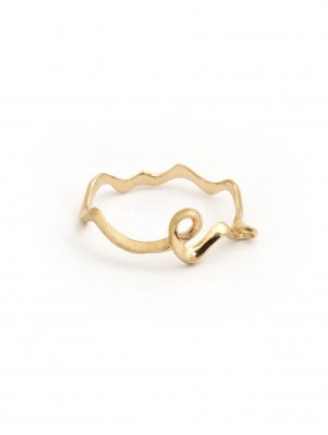 PER BORUP Calligraphy - Liten ring i guld