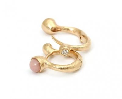 vändbara guldhoops creoler guld diamant