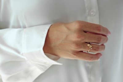 Per Borup Design Kaya - Ring mini i guld med diamant