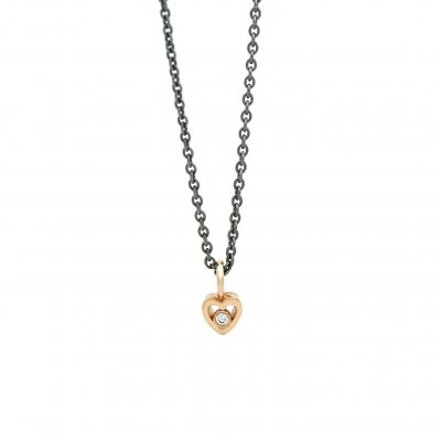 Per Borup Design Open your heart - Hängsmycke i guld med diamant