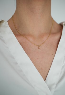 Per Borup Design Ophelia - Halsband i guld med diamant