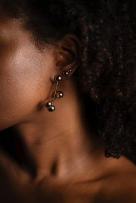 SIGRÉN Ariel Golden Collection - Örhängen i stål