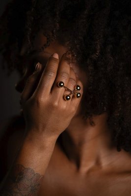 SIGRÉN Ariel Golden Collection - Ring i stål