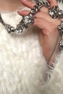 SIGRÉN Halley Collection - Stort halsband i stål