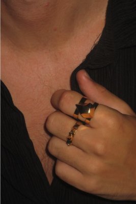 SIGRÉN Juno Golden Collection - Ring i stål