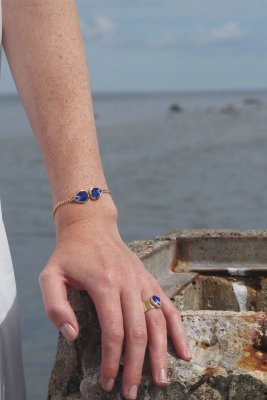 SÄGEN Mon Amie Golden - Armband i förgyllt silver