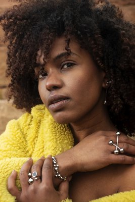 SIGRÉN Stella Collection Rain - Armband i stål