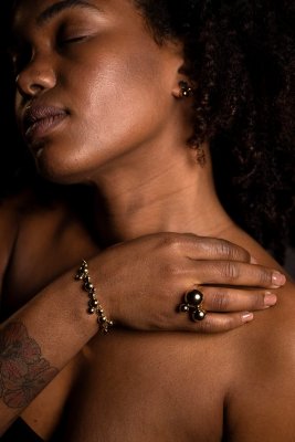 SIGRÉN Stella Golden Collection Rain - Armband i stål