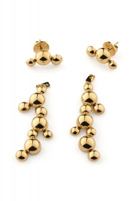 SIGRÉN Stella Golden Collection Rain - Örhängen i stål