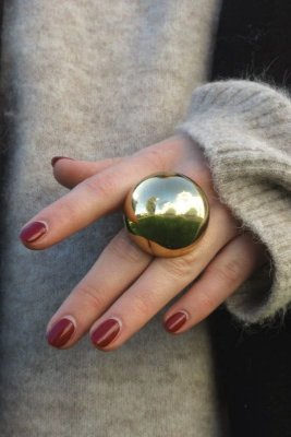 SIGRÉN Uno Golden Collection Magna - Ring i stål