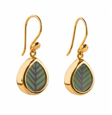 Sägen berså/mon amie örhängen i förgyllt silver