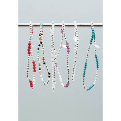 by Faith Multi Agat - Armband i silver med mixad agat